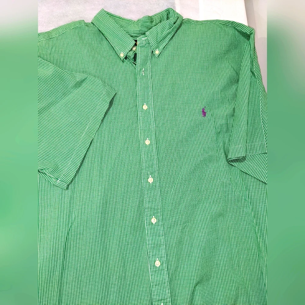 Ralph Lauren Classic Fit Men's Gingham Print Button Down Shirt - Picture 2 of 8